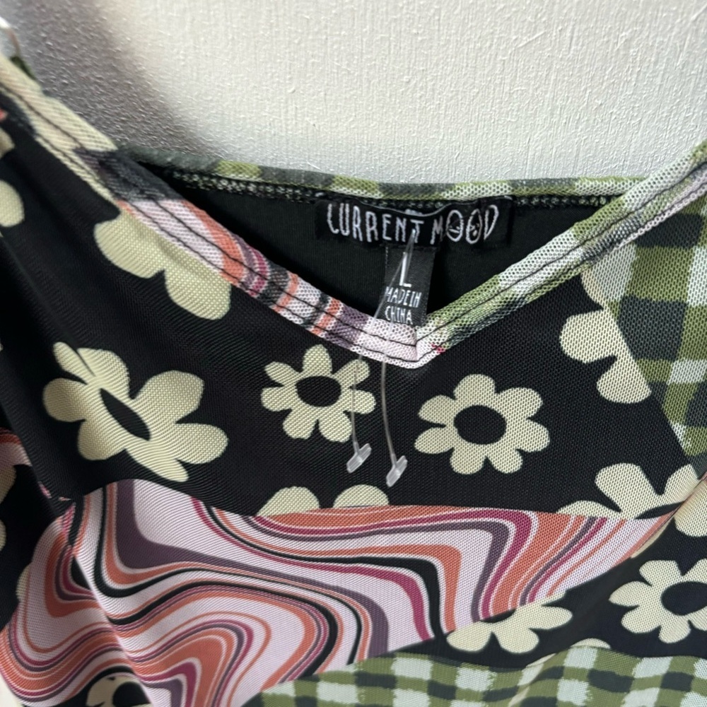 Dolls Kill Current Mood Patchwork Mini Dress Ruff… - image 5